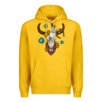 Lemon western cow skull Premium Hoodie - texasbilliewilder