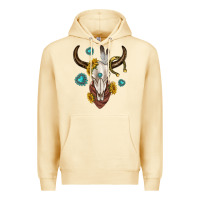 Pina Colada western cow skull Premium Hoodie - texasbilliewilder