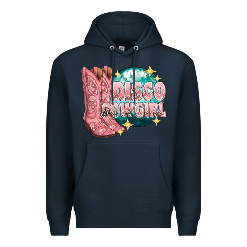 Western Disco Cowgirl Premium Hoodie by texasbilliewilder | Teevron