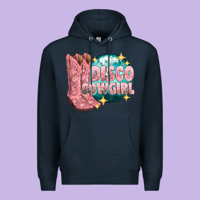 Premium Hoodie western disco cowgirl