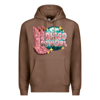 Chestnut western disco cowgirl Premium Hoodie - texasbilliewilder