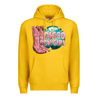 Lemon western disco cowgirl Premium Hoodie - texasbilliewilder