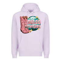 Lilac western disco cowgirl Premium Hoodie - texasbilliewilder