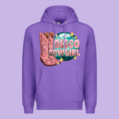 Premium Hoodie western disco cowgirl