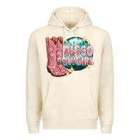 Sandshell western disco cowgirl Premium Hoodie - texasbilliewilder