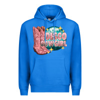 True Royal western disco cowgirl Premium Hoodie - texasbilliewilder