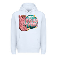 White western disco cowgirl Premium Hoodie - texasbilliewilder