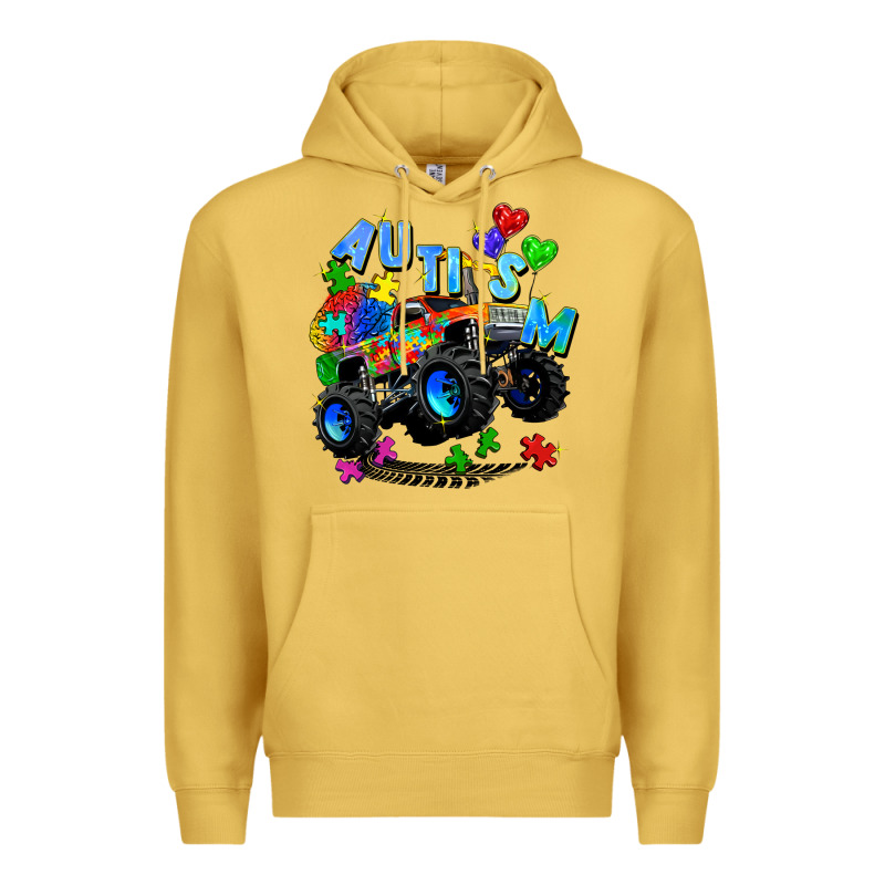 Monster Truck Autism Premium Hoodie by Zillion Design Studio | Teevron