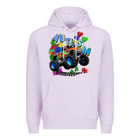 Lilac monster truck autism Premium Hoodie - Zillion Design Studio