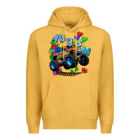 Mustard monster truck autism Premium Hoodie - Zillion Design Studio