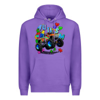 Purple monster truck autism Premium Hoodie - Zillion Design Studio