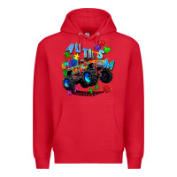 Red monster truck autism Premium Hoodie - Zillion Design Studio