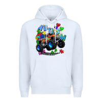 White monster truck autism Premium Hoodie - Zillion Design Studio