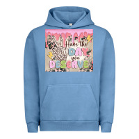 Pigment Pebble Blue have the day you deserve Urban Hoodie - MaliasSmallBusiness