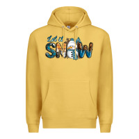 Antique Gold Let It Snow Snowman Premium Hoodie - RanaPortraitStore