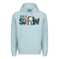 Blue Mist Let It Snow Snowman Premium Hoodie - RanaPortraitStore