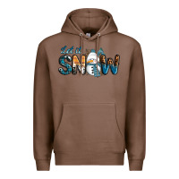 Chestnut Let It Snow Snowman Premium Hoodie - RanaPortraitStore