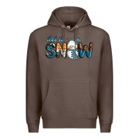 Coffee Let It Snow Snowman Premium Hoodie - RanaPortraitStore