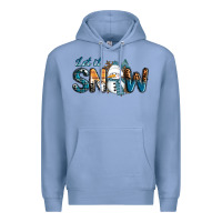 Colony Blue Let It Snow Snowman Premium Hoodie - RanaPortraitStore