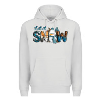 Dove Grey Let It Snow Snowman Premium Hoodie - RanaPortraitStore