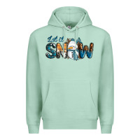 Seafoam Let It Snow Snowman Premium Hoodie - RanaPortraitStore