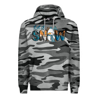 Slate Camo Let It Snow Snowman Premium Hoodie - RanaPortraitStore