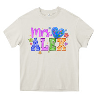 Cream mrs Heavy Core Tee - CowhideDigitalArt