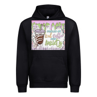 Black fueled by iced coffee and anxiety Urban Hoodie - MaliasSmallBusiness