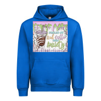 Cobalt fueled by iced coffee and anxiety Urban Hoodie - MaliasSmallBusiness