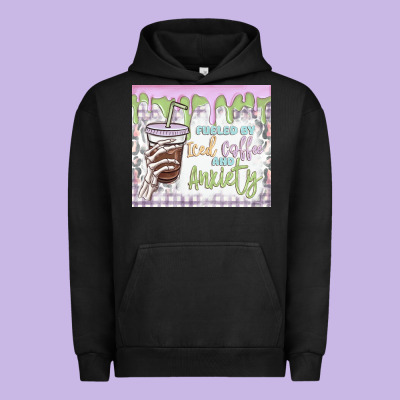 Urban Hoodie fueled by iced coffee and anxiety