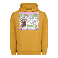 Pigment Peanut Butter fueled by iced coffee and anxiety Urban Hoodie - MaliasSmallBusiness