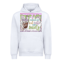 White fueled by iced coffee and anxiety Urban Hoodie - MaliasSmallBusiness