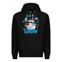 Black Let It Snow Premium Hoodie - RanaPortraitStore