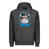 Charcoal Heather Let It Snow Premium Hoodie - RanaPortraitStore