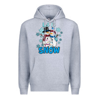 Heather Grey Let It Snow Premium Hoodie - RanaPortraitStore