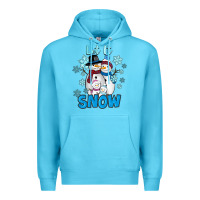 Ocean Blue Let It Snow Premium Hoodie - RanaPortraitStore