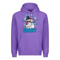 Purple Let It Snow Premium Hoodie - RanaPortraitStore
