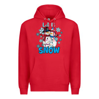 Red Let It Snow Premium Hoodie - RanaPortraitStore