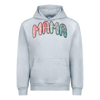 Heather Grey mama christmas plaid Urban Hoodie - MaliasSmallBusiness