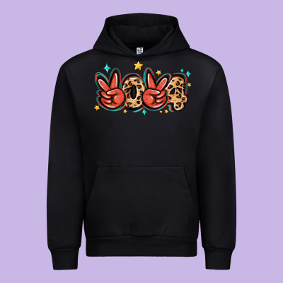 Urban Hoodie 2024 stars and leopard