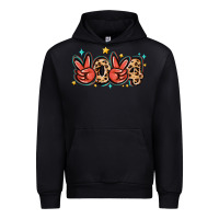 Black 2024 stars and leopard Urban Hoodie - MaliasSmallBusiness