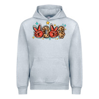 Heather Grey 2024 stars and leopard Urban Hoodie - MaliasSmallBusiness