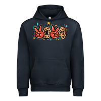 Navy 2024 stars and leopard Urban Hoodie - MaliasSmallBusiness