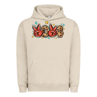 Pigment French Oak 2024 stars and leopard Urban Hoodie - MaliasSmallBusiness