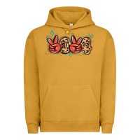 Pigment Peanut Butter 2024 stars and leopard Urban Hoodie - MaliasSmallBusiness