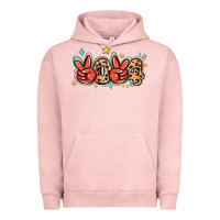 Pigment Salmon 2024 stars and leopard Urban Hoodie - MaliasSmallBusiness
