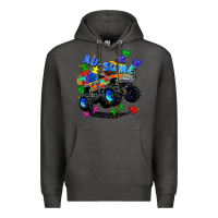 Charcoal Heather monster truck au some Premium Hoodie - Zillion Design Studio