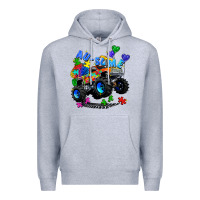 Heather Grey monster truck au some Premium Hoodie - Zillion Design Studio