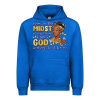 Cobalt even in the midst of my storm i see god working it Urban Hoodie - MaliasSmallBusiness