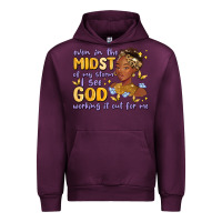 Mauve Wine even in the midst of my storm i see god working it Urban Hoodie - MaliasSmallBusiness
